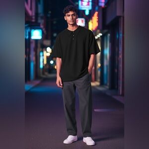 *30off3* NWOT. Raffi Men’s Black Top. Made in Italy. Size XL.